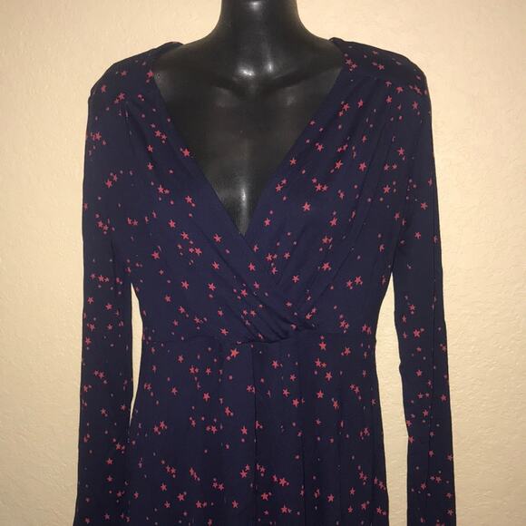 Long Tall Sally Navy Red Star The Easy Tunic NWT Size XS - Picture 4 of 6